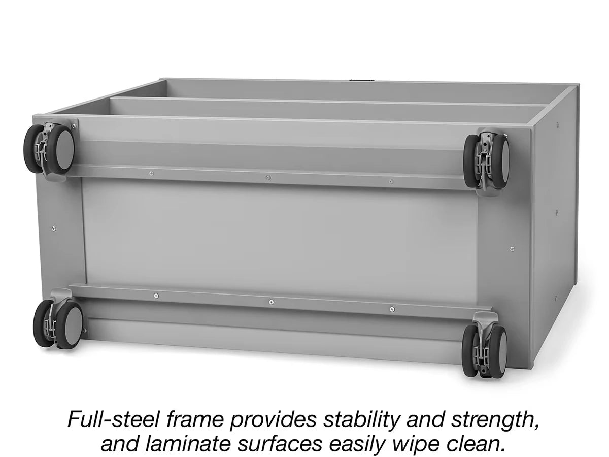Flex-Space Mobile 2-Shelf All-Purpose Storage Unit - Gray - US 9606