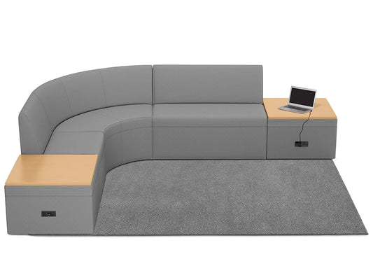 Modern Edge Couch & Powered Table Zone - US 1394