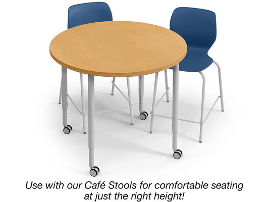 Modern Edge Mobile Standing-Height Round Tables - US 1422