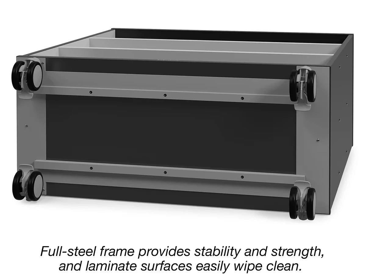 Modern Edge Mobile 3-Shelf All-Purpose Storage Unit - US 3433