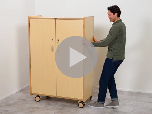 Flex-Space Jr.® Mobile 4-Shelf Locking Storage Cabinet - US 3092