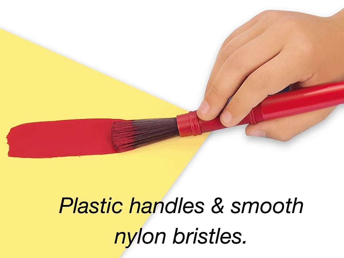 Nylon-Bristle Paintbrushes - Set of 10 - US 2248