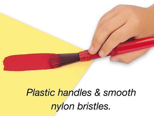 Nylon-Bristle Paintbrushes - Set of 10 - US 2248