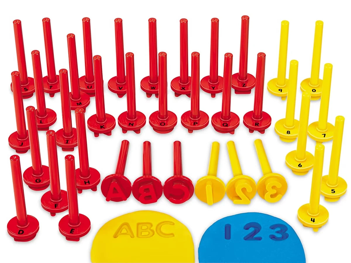 Uppercase Alphabet & Number Dough Stampers - US 9676