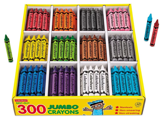 Best-Buy Jumbo Crayons - 12-Color Box - US 1677