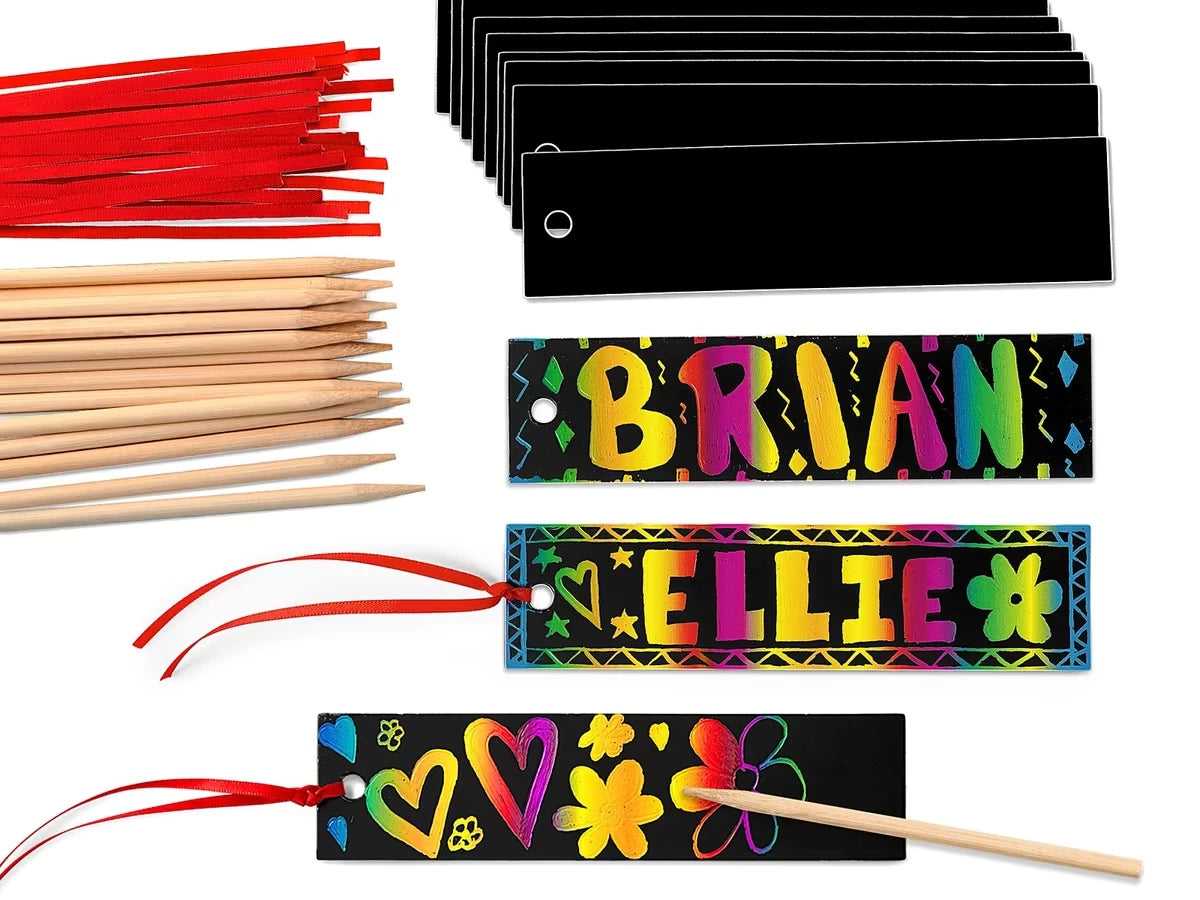 Rainbow Scratch Bookmarks - US 4697
