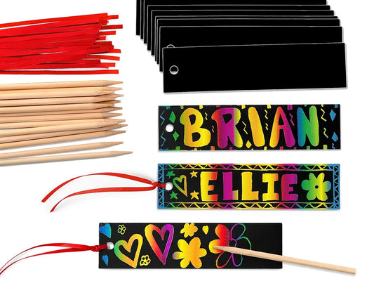 Rainbow Scratch Bookmarks - US 4697
