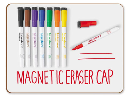 Magnetic Write & Wipe Markers with Eraser Caps - US 3688