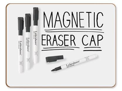 Magnetic Write & Wipe Markers with Eraser Caps - US 3688