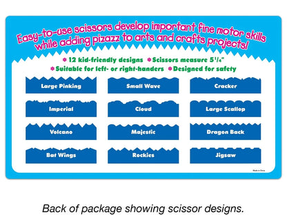 Crinkle-Cut Craft Scissors - Set of 12 - US 9692