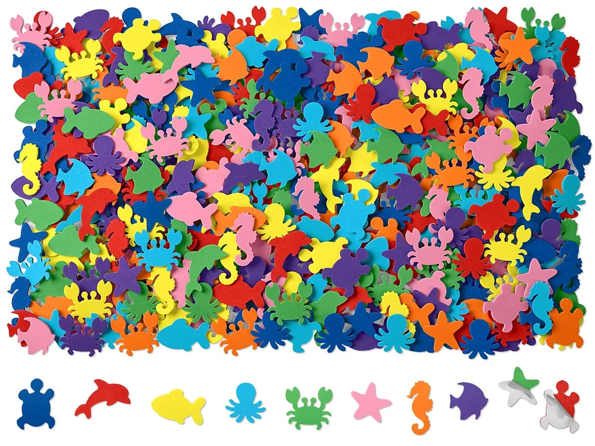 Peel & Stick Foam Sea Animals - US 6293