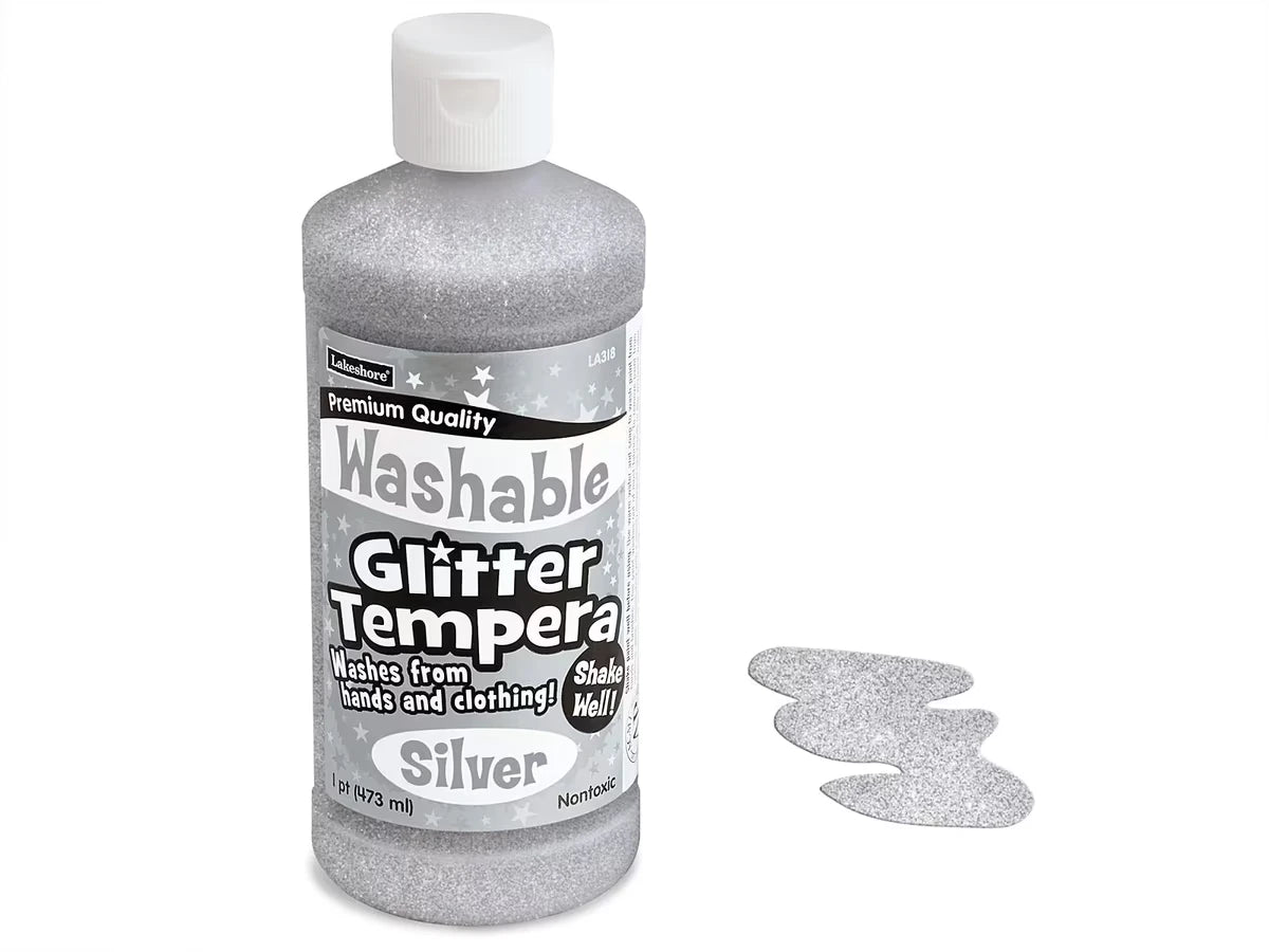 Washable Glitter Tempera Paint - Pint - US 7080
