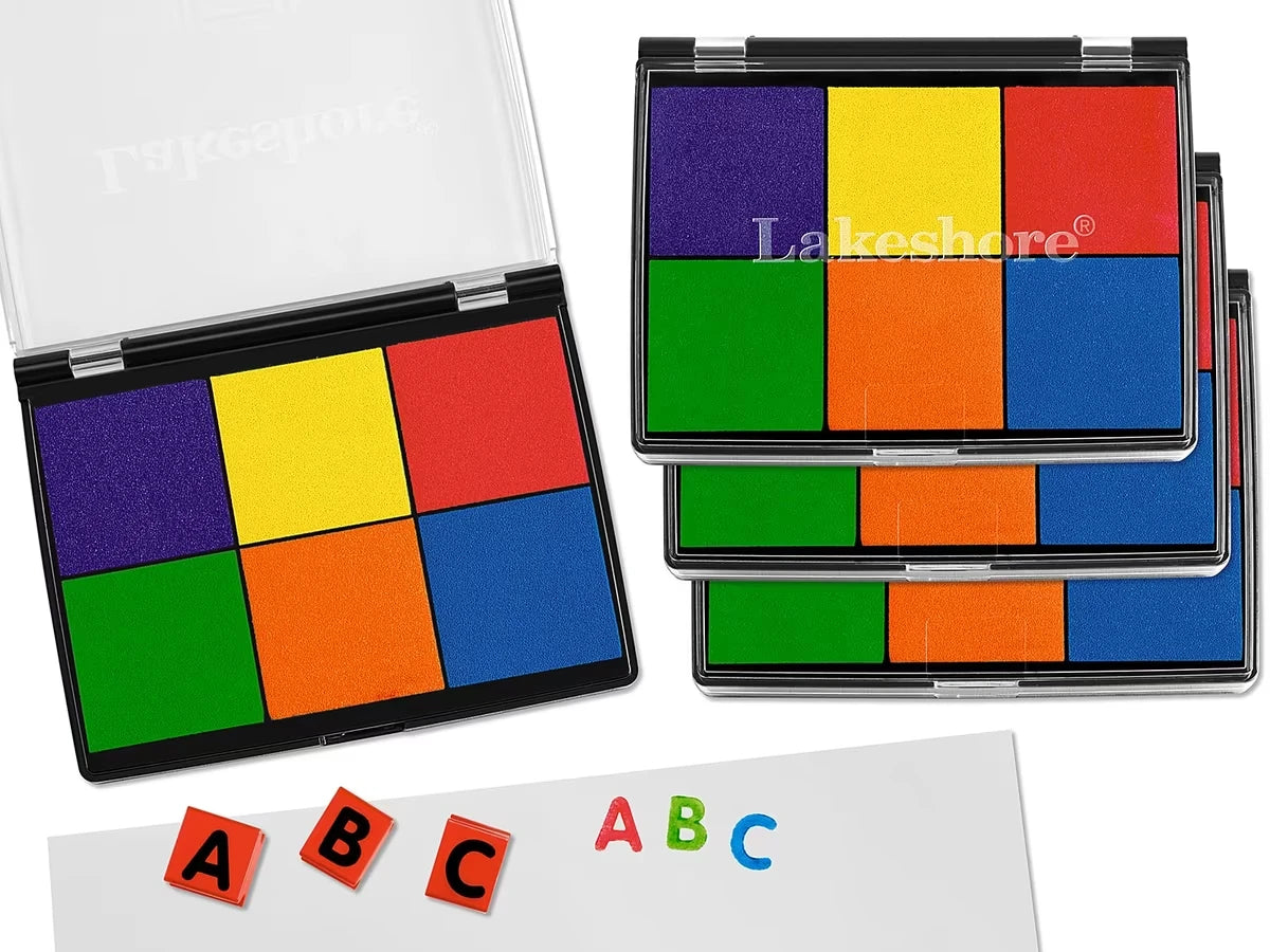 Washable 6-Color Color Stamp Pad - US 8089