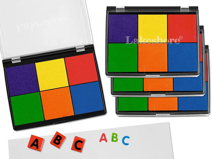 Washable 6-Color Color Stamp Pad - US 8089
