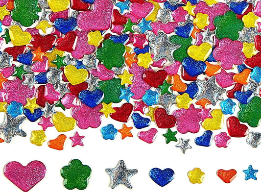 Easy-Stick Glitter Shapes - US 2139