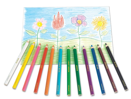 Lakeshore Jumbo Colored Pencils - Set of 12 - US 7229