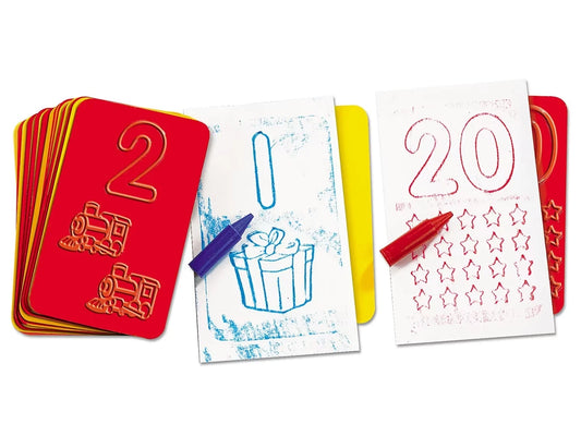 Number & Counting Beginning Skills Rubbing Plates - US 9209