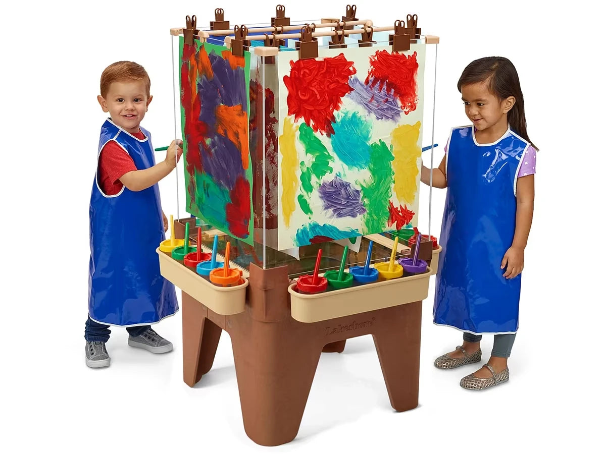 Toddler Indoor/Outdoor Painting Center for 4 - Natural Colors - US 6774