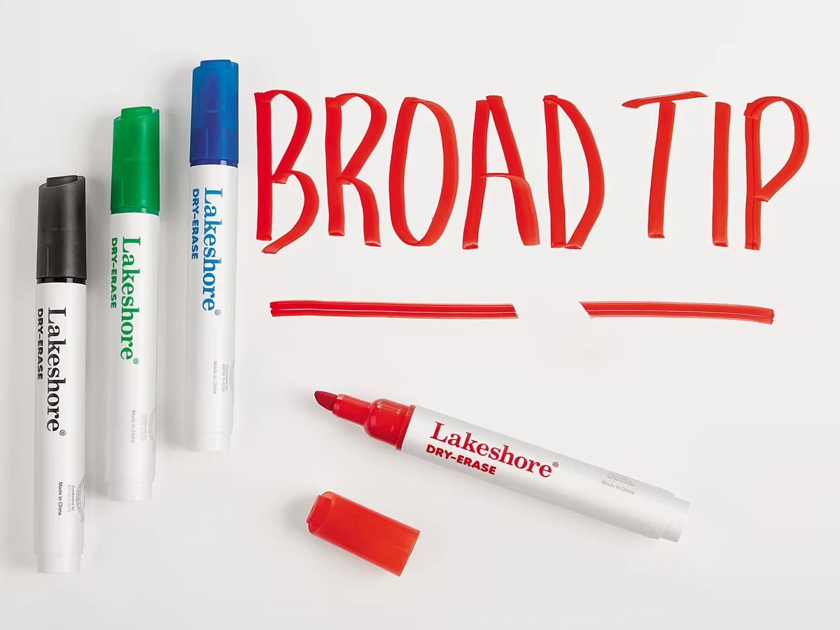 Write & Wipe Broad-Tip Markers - US 1255