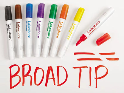 Write & Wipe Broad-Tip Markers - US 1255