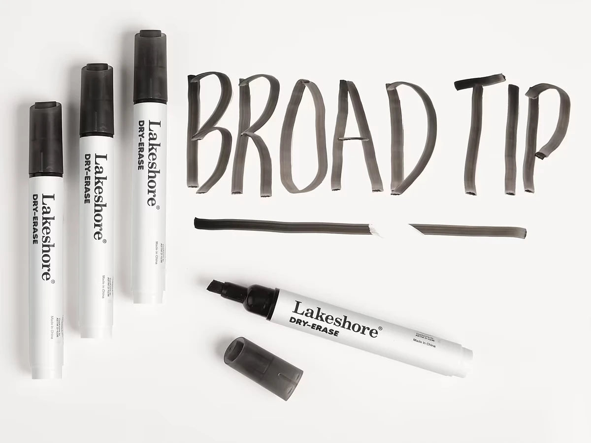 Write & Wipe Broad-Tip Markers - US 1255