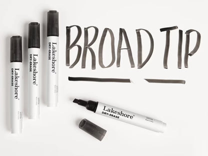 Write & Wipe Broad-Tip Markers - US 1255