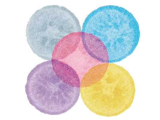 Shimmering Dot Art Painters - Set of 5 - US 6614