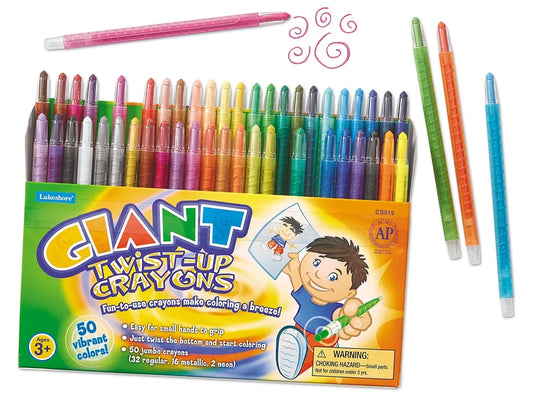 Giant Twist-Up Crayons - Set of 50 - US 5901