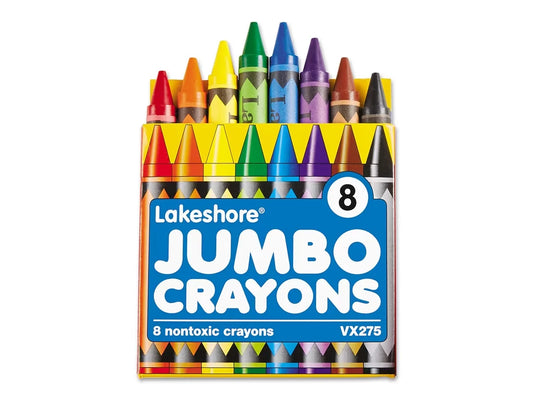 Lakeshore 8-Color Jumbo Crayons - Student Pack - US 2753