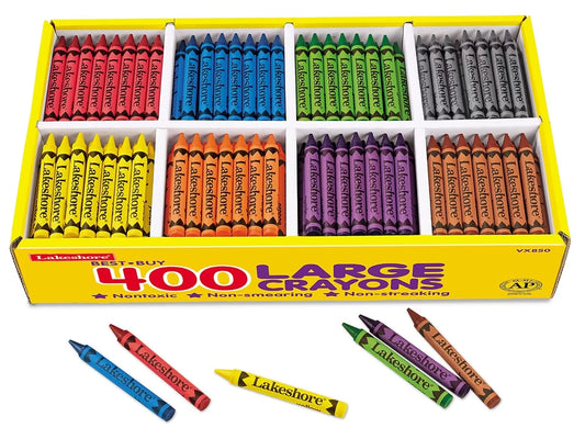 Best-Buy Large Crayons - 8-Color Box - US 9593