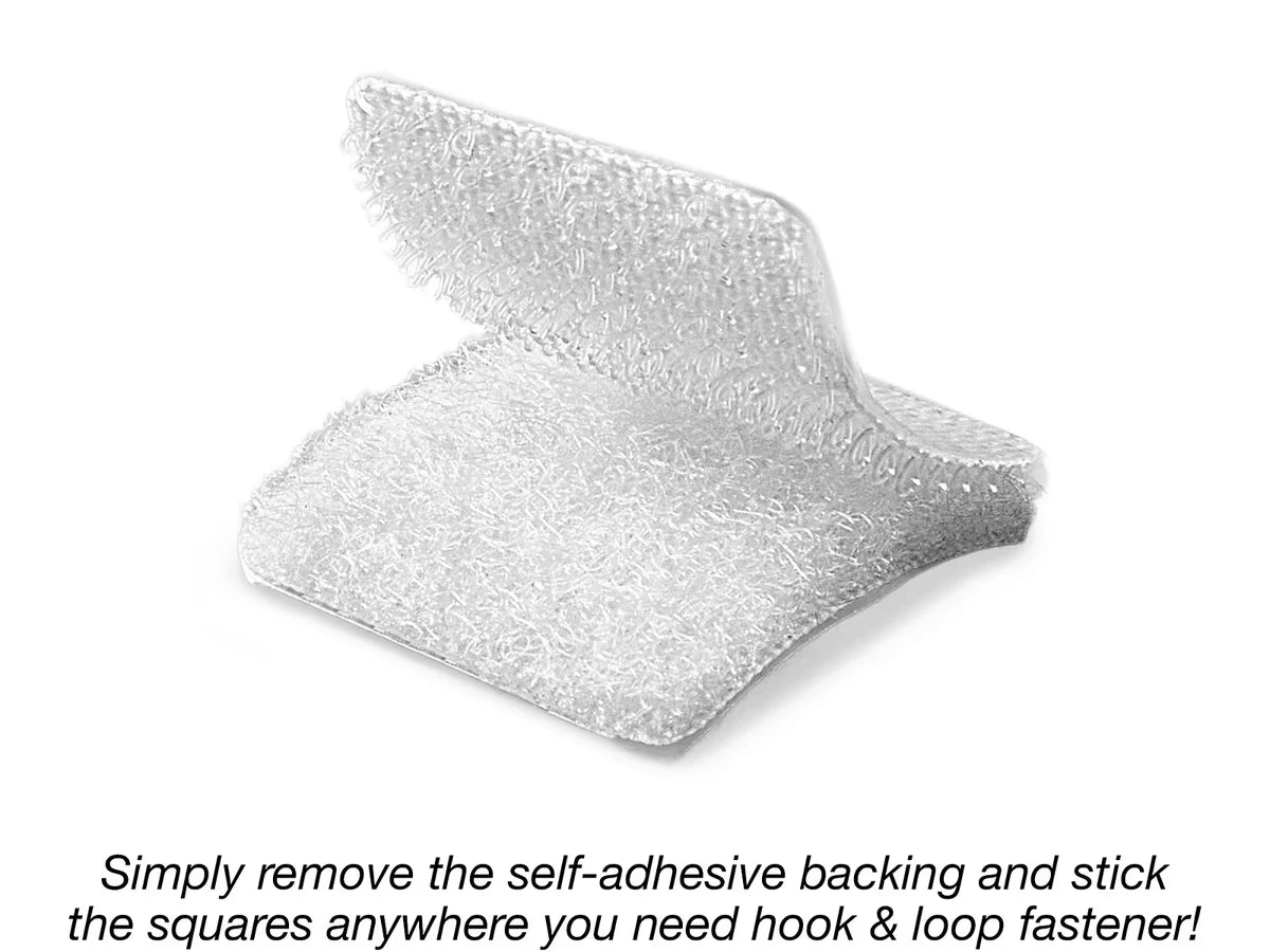 Self-Adhesive Hook & Loop Squares - Each Pack - US 2001