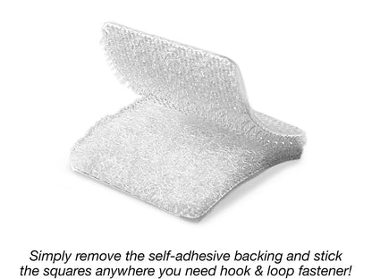 Self-Adhesive Hook & Loop Squares - Each Pack - US 2001