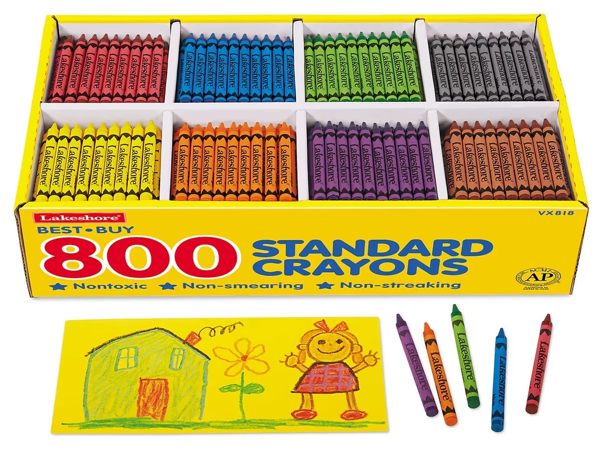 Best-Buy Standard Crayons - 8-Color Box - US 7596