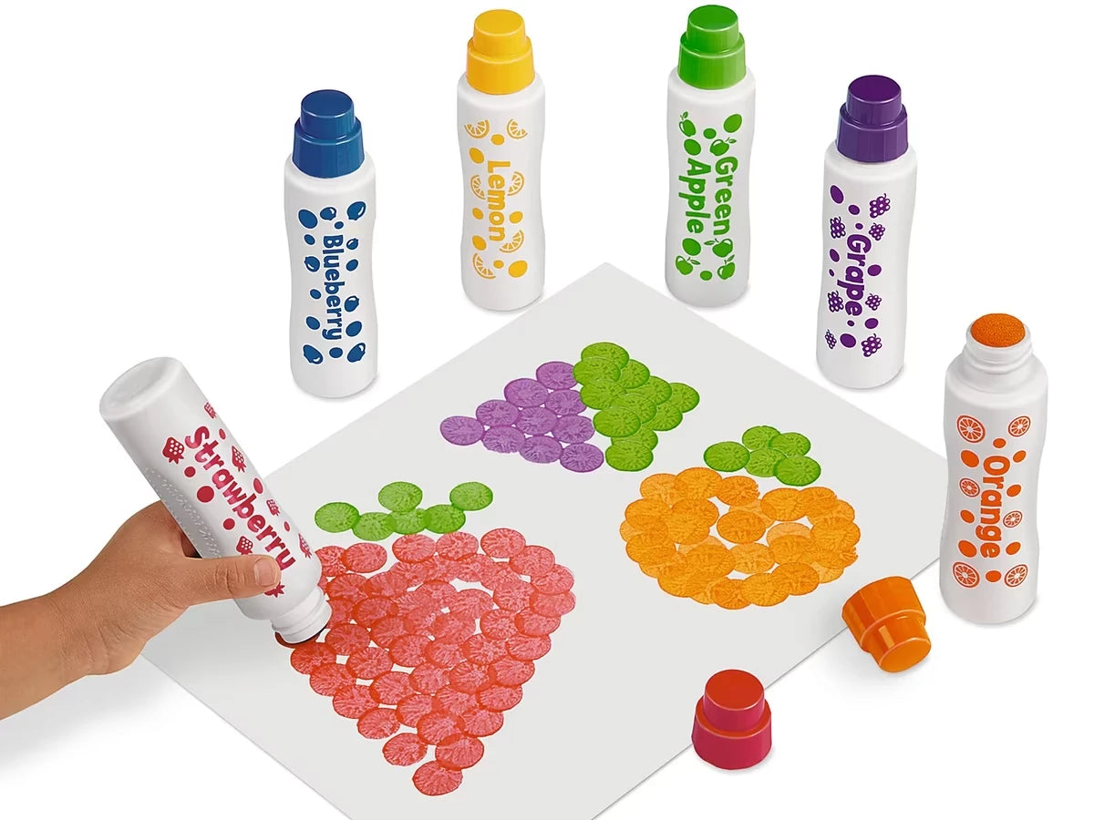 Juicy Fruit Scented Dot Art Painters - Set of 6 - US 4204