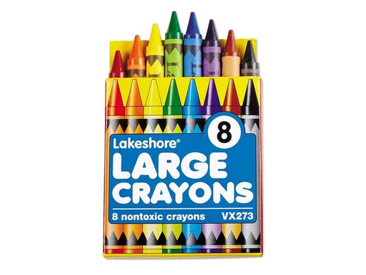 Lakeshore 8-Color Large Crayons - Student Pack - US 5584