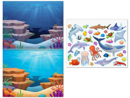 Animal Habitats Reusable Sticker Pad - US 4445