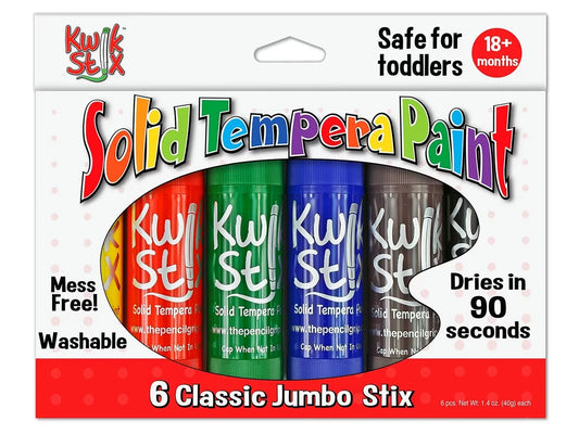 Kwik Stix™ Jumbo Tempera Painters - Set of 6 - US 7041