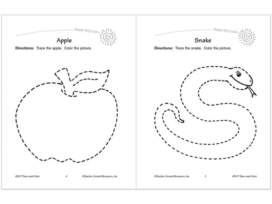 Trace & Color Activity Book - US 1475