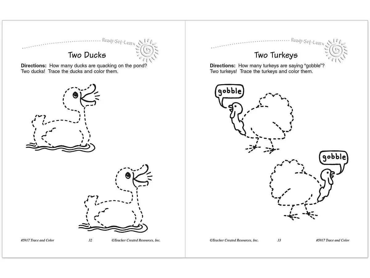 Trace & Color Activity Book - US 1475