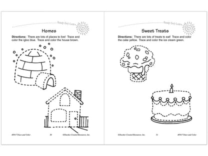 Trace & Color Activity Book - US 1475