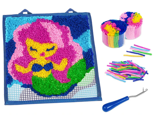 Mermaid Latch Hook Craft Kit - US 5601