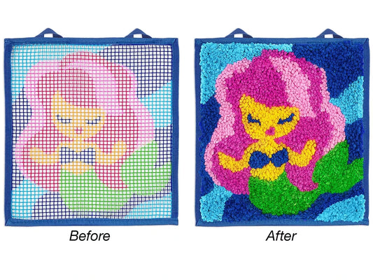Mermaid Latch Hook Craft Kit - US 5601