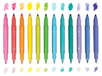 Pastel Dual-Tip Markers - Set of 12 - US 8461