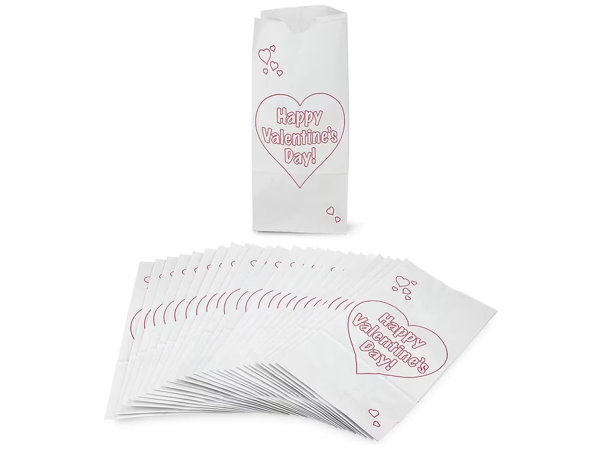 Design-Your-Own Valentine’s Day Bags - Set of 25 - US 1368