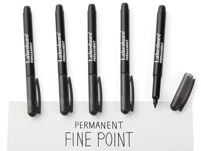 Permanent Thin-Line Markers - US 8157
