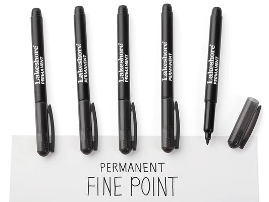 Permanent Thin-Line Markers - US 8157