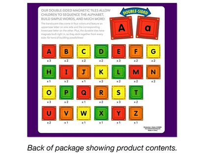 Double-Sided Magnetic Letter Tiles - US 6735