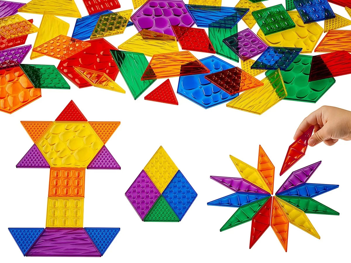 Translucent Sensory Pattern Blocks - US 8990