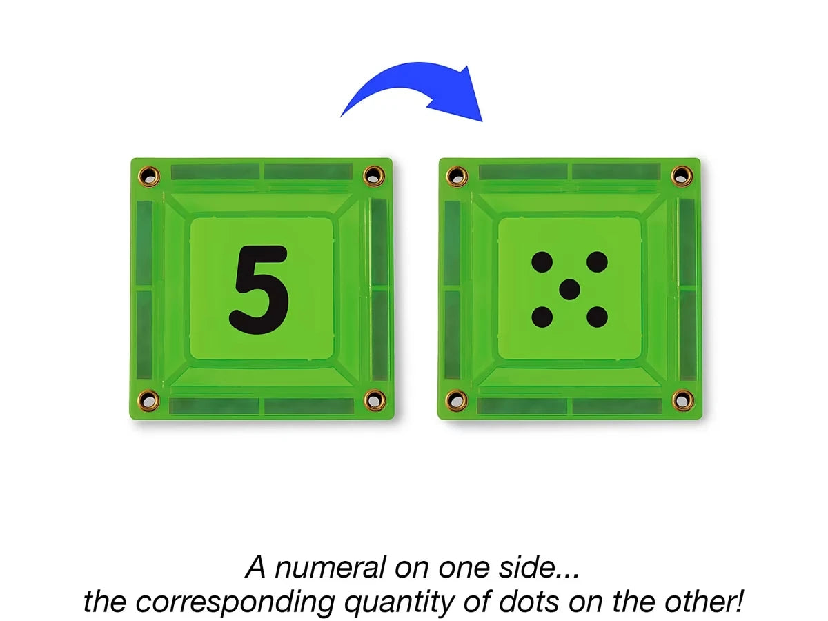 Double-Sided Magnetic Number Tiles - US 8420