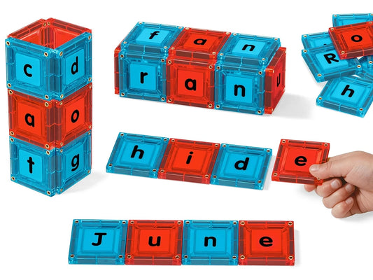Double-Sided Magnetic Phonics Tiles - US 3985